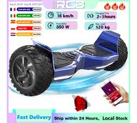 Hoverboard RCB Hoverboard da 8,5" per tutti i terreni, controllo APP, Bluetooth LED integrato con potente motore, skateboard elettrico Black