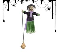 Hovering Witch - Flying Witch | Prop di movimento spettrale | Display di Halloween all'aperto | Arredamento 'evento spettrale | Figura da festa inquietante | Ornamento da giardino infestato per at