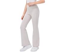 Hovershoes Leggings Svasati da Bambina Pantaloni A Vita Alta Leggings Sportivi Elasticizzati vestibilità Slim Pantaloni A Zampa D'elefante Pantaloni da Yoga per Danza Allenamento Casual
