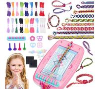 HOVIBU Kit per Braccialetti fai da te Ragazza, DIY Braccialetti Amicizia Bambini 6-12 Anni, Crea Braccialetti Artigianali Intrecciati per Bambina, Regalo di Compleanno Natale per Bambina 6-12 Anni