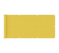 Hovothy Paravento da Balcone 75x500 cm Frangivento Balcone Ringhiera Telo Privacy Giardino Telo Frangivista Telo Oscurante Protezione Copertura Balcone in HDPE Giallo