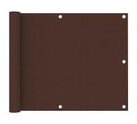 Hovothy Telo per la privacy, per balcone, protezione dal vento, resistente ai raggi UV, marrone, 75 x 500 cm