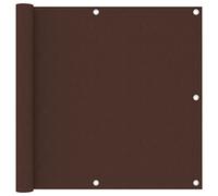 Hovothy Telo per la privacy, per balcone, protezione dal vento, resistente ai raggi UV, marrone, 90 x 500 cm