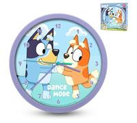 HOVUK Bluey Orologio da parete per bambini 25 cm - Orologio per bambini a batteria, orologio analogico montato a tempo, orologio analogico blu e bingo colorato per camera da letto dei bambini, regalo