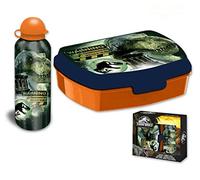 HOVUK Jurassic-World - Contenitore per il pranzo per bambini con 500 ml, in alluminio, isolato in plastica per alimenti, per scuola e picnic, 3+anni