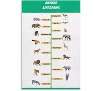 How Creatures Live Long Poster Nature Education Decor for Living Room