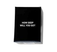 How Deep Will You Go Board Game for Adults 99 Question And Challenge Cards for Deepen Connection Fu