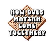 How Does Matzah Come Together?