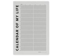 How Many Weeks Poster Life Calendar Chart Motivational Perspective Wall Art for Office Home(Unframed,08x12inch(20x30cm))