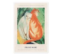 How Nature is Reflected in the eyes of Animals Poster di Franz Marc 14 x 21 cm Beige Quadri Decorazione per pareti