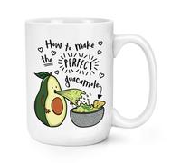 How per Rendere il Perfetto Guacamole 426ml Grande Tazza - Funny Avocado Scherzo