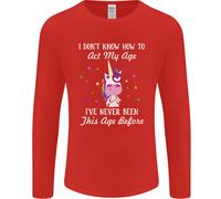 How To Atto il Mio Età Divertente Unicorn Compleanno Uomo Maniche