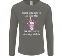 How To Atto il Mio Età Divertente Unicorn Compleanno Uomo Maniche