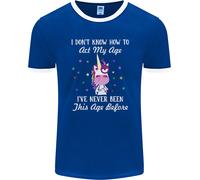 How To Atto il Mio Età Divertente Unicorn Compleanno Uomo Ringer Fotl