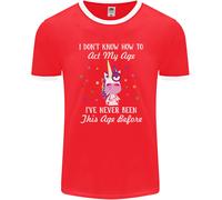 How To Atto il Mio Età Divertente Unicorn Compleanno Uomo Ringer Fotl