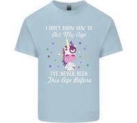 How To Atto My Età Divertente Unicorn Compleanno T-Shirt Ragazzi Ragazze