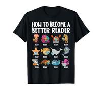 How to Become a Better Reader Creatures Back to School Maglietta