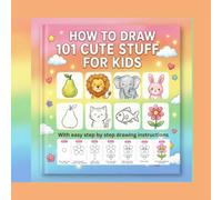 HOW TO DRAW 101 CUTE STUFF FOR KIDS: Simple and Easy Step-by-Step Guide Book to Draw Everything like Animals, Food, Gifts, Avocado and More with Cute Style