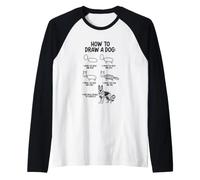 How To Draw A Dog Maglia con Maniche Raglan