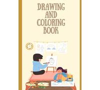 How to Draw and Color / sketchbook of animals: toddler drawing + coloring book, Spiral bound sketch Pad, Drawings with trace 100 pages