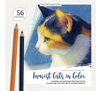 How to Draw Creative Pets. Fauvist Cats in Color: 56 Breed Cat Exercises for Practicing Colors and Textures with Colored Pencils