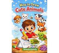 How to Draw Cute Animals: A Fun & Easy Step-by-Step Drawing and Coloring Book for Kids Featuring Pets, Farm Animals, Forest Animals, Birds, Sea Creatures, Reptiles, Insects, and Dinosaurs