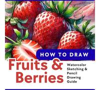 How to Draw Fruits and Berries for Beginners: Step-by-Step Watercolor and Pencil Drawing Guide for Beginners | Botanical Illustration, Sketching Techniques, Shading and Coloring Workbook