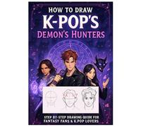 how to draw k-pop's de-mon's hunters: A Step-by-Step Anime Drawing Book for Beginners, Kids, Teens,Adults, & K-Pop Fans to Learn How to Draw Cool Characters and Outfits,Fun and easy,Lovely Gift