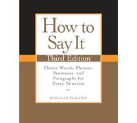 Rosalie Maggio How to Say It, Third Edition (Tascabile)