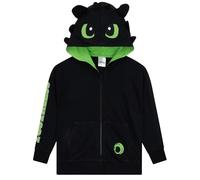 How To Train Your Dragon Felpa Bambino, Felpe Ragazzo Toothless, Felpa con Cappuccio Drago, Nero 5-6 Anni