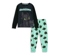 How to Train Your Dragon Nero Toothless Pigiama a maniche lunghe a gamba lunga U