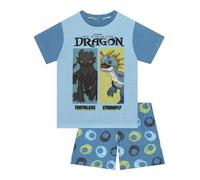 How To Train Your Dragon Pigiama Bambino, Pigiama Corto Ragazzo Toothless, Pigiami Ragazzo Estate Draghi, Blu 10-11 Anni