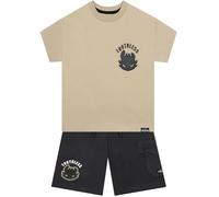 How To Train Your Dragon Set Abbigliamento Bambino, Maglietta Ragazzo E Pantaloncini Ragazzo Toothless, T Shirt Bambino E Shorts Cotone, Beige 8-9 Anni