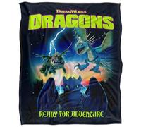 How To Train Your Dragon Toothless And Dragons Adventure Poster Coperta super morbida al tatto setoso - 152 x 127 cm