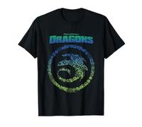 How to Train Your Dragon Toothless Vintage Symbols Logo Maglietta