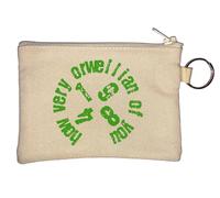 How Very Orwellian of You 1984 - Portamonete con portachiavi, colore: Beige