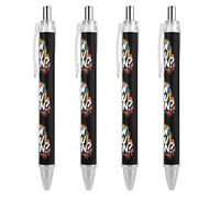 How You Doin1 - Penna a sfera con stampa divertente, retrattile, fusto rotondo, punta fine, 0,5 mm, 4 pezzi, come da immagine 3