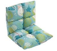 howa 2 in 1 poltrona + divano per bambini - schienale regolabile in 6 posizioni colorful blue 8604
