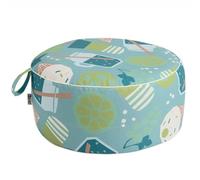 howa 8711 - Cuscino da pavimento per esterni, gonfiabile, per bambini e adulti, in cotone, design moderno, colore: Ø 55 cm, altezza 25 cm, 8711