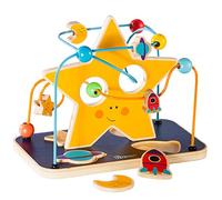 howa Giocattoli Rotolamento Bead Maze Roller Coaster Giochi di Legno per Bambini con Puzzle 6007