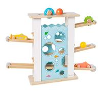 howa Pista per Biglie in Legno con 6 Giochi da far rotolare 6017