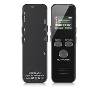 Howabo 60ORE Registratore Vocale, 64GB Custodia in Metallo, con Attivazione Vocale e Password, USB C Registrazione Audio per Conferenze Riunioni Colloqui Classe