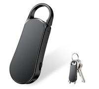 Howabo 64GB Registratore Vocale Mini-Design a Portachiavi, 35 Ore di Registrazione, Custodia in Metallo, Audio Hi-Fi 1536KBPS, Registrazione con un Solo Tasto, Registratore Attivato per Riunioni
