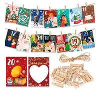 HOWAF Calendario dell'Avvento per Coppie 2025, Calendario di Natale per Coppie con 24 Carte, Ti Amo Perch¨¦ per Coppie, Innamorati, Coppia di Innamorati