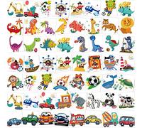 HOWAF Tatuaggi Temporanei per Bambini, 96 Dinosauro Pirata Calcio Macchina Animale Tatuaggi Set, Finti Tatuaggi per Bambina Ragazzi, Tattoo Bambini per Feste di Compleanno Regalo Giocattolo