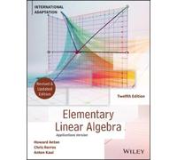 Howard Anton Ch Elementary Linear Algebra, Application Version, Inte (Tascabile)