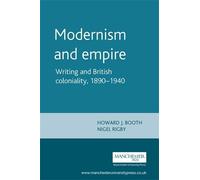 Howard Booth Modernism and Empire (Tascabile)