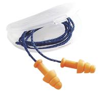 Howard Leight by Honeywell 1011239 SmartFit Tappi auricolari riutilizzabili con filo, arancione, adatti a tutte le dimensioni, a forma di flangia, SNR 30 dB, adatti per l'edilizia (50 paia)