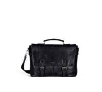 Howard London Valigetta ventiquattrore 'Leather Briefcase Bag James Black' nero Uomo - Accessori - Borse e zaini - Borse - Borse da lavoro e per laptop - Borse portadocumenti Howard London One Size