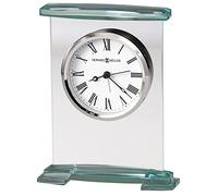Howard Miller Augustine Orologio da tavolo 645-691 - Moderna decorazione per la casa con staffa in vetro con quarzo, movimento di allarme